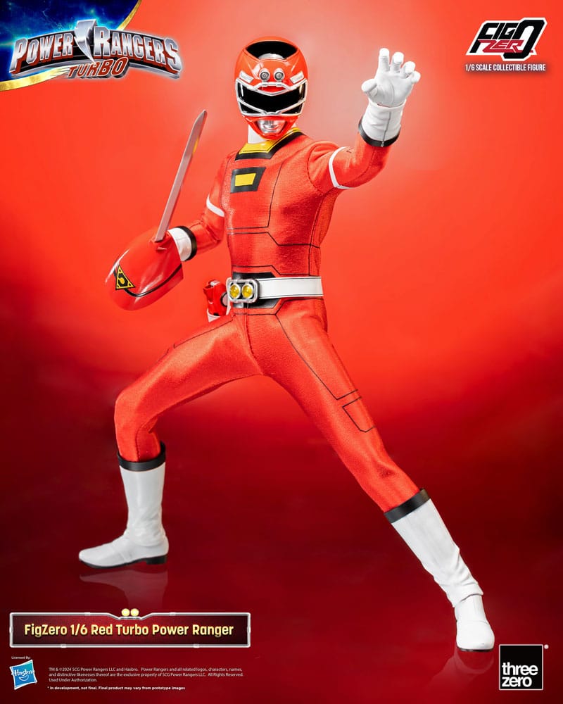 Power Rangers Turbo FigZero Action Figur 1/6 Red Turbo Power Ranger 30 cm ThreeZero