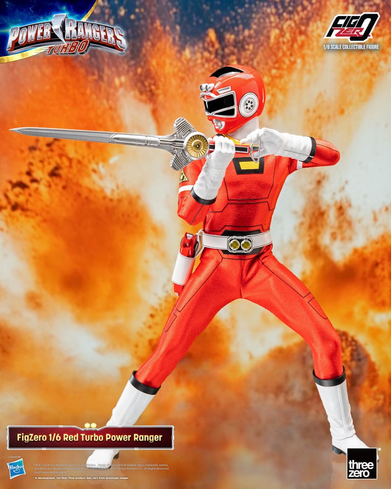 Power Rangers Turbo FigZero Action Figur 1/6 Red Turbo Power Ranger 30 cm ThreeZero