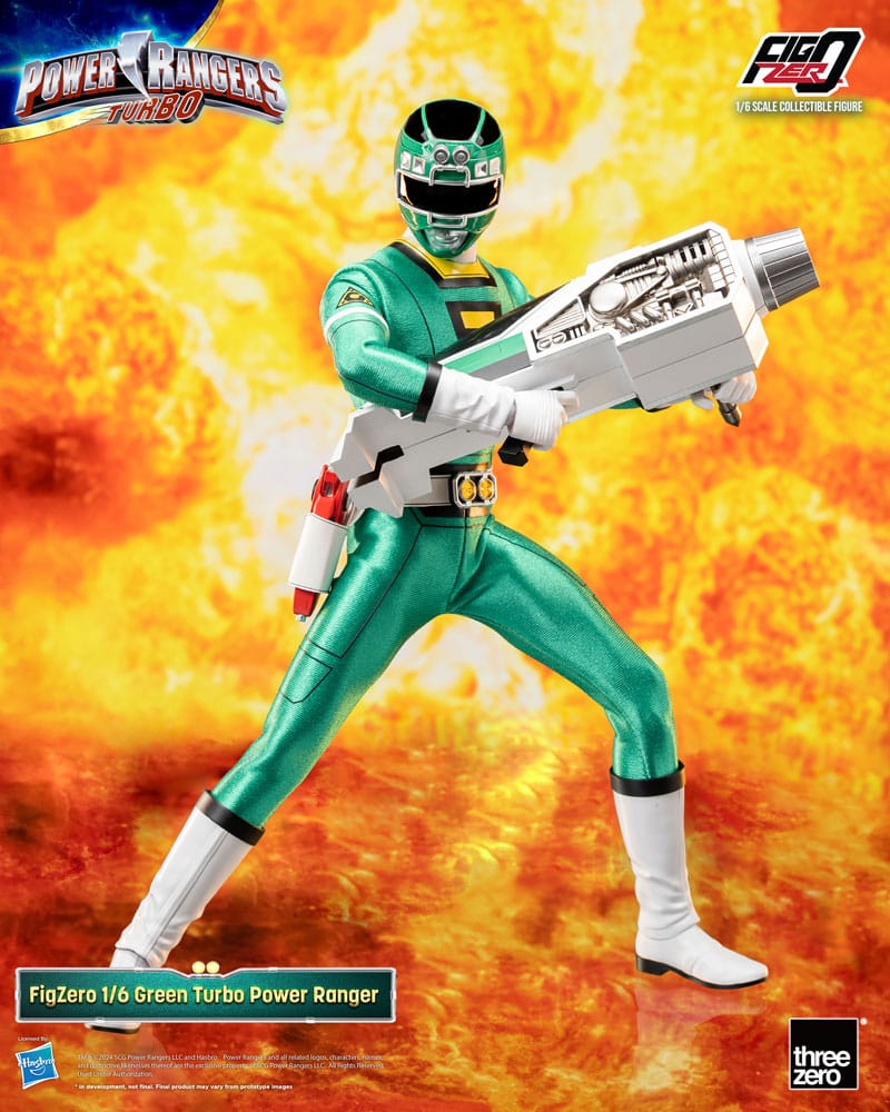 Power Rangers Turbo FigZero Action Figur 1/6 Green Turbo Power Ranger 30 cm ThreeZero