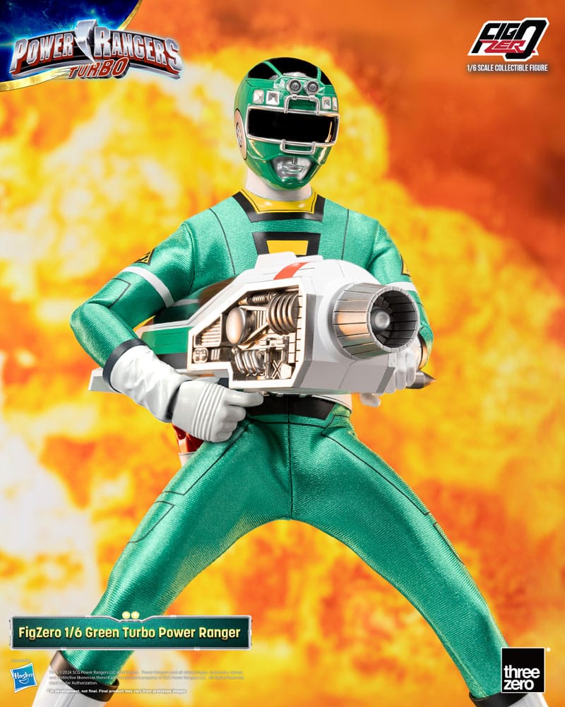 Power Rangers Turbo FigZero Action Figur 1/6 Green Turbo Power Ranger 30 cm ThreeZero