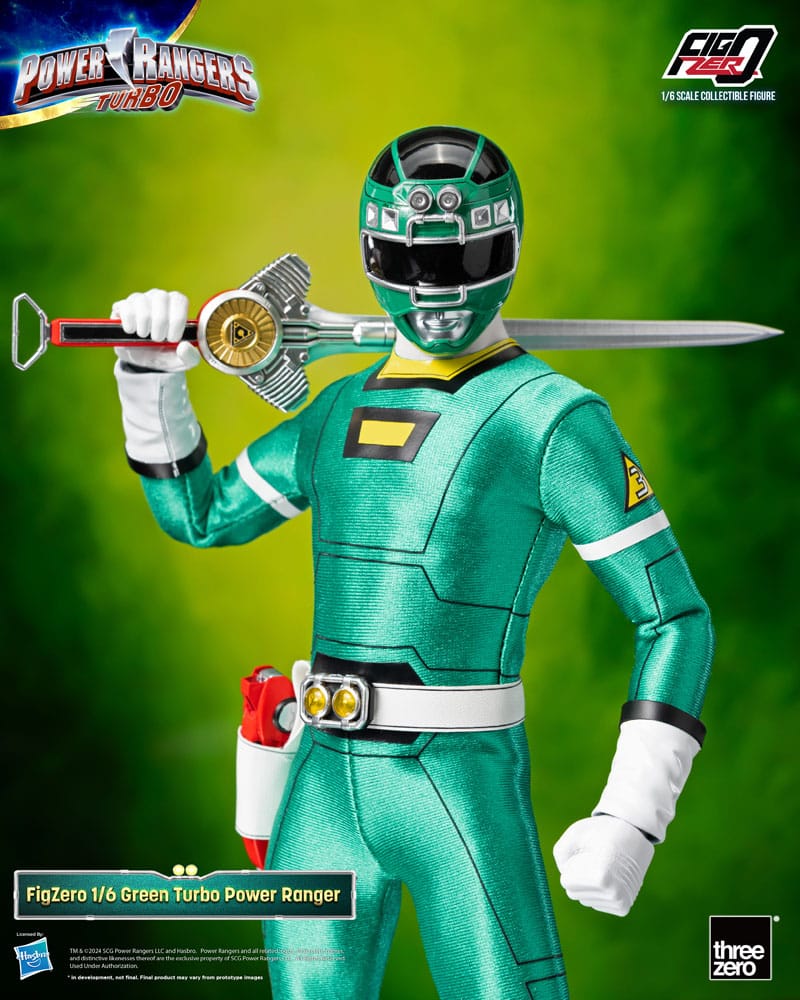 Power Rangers Turbo FigZero Action Figur 1/6 Green Turbo Power Ranger 30 cm ThreeZero