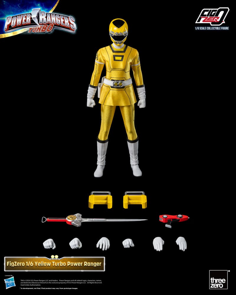 Power Rangers Turbo FigZero Action Figur 1/6 Yellow Turbo Power Ranger 30 cm ThreeZero