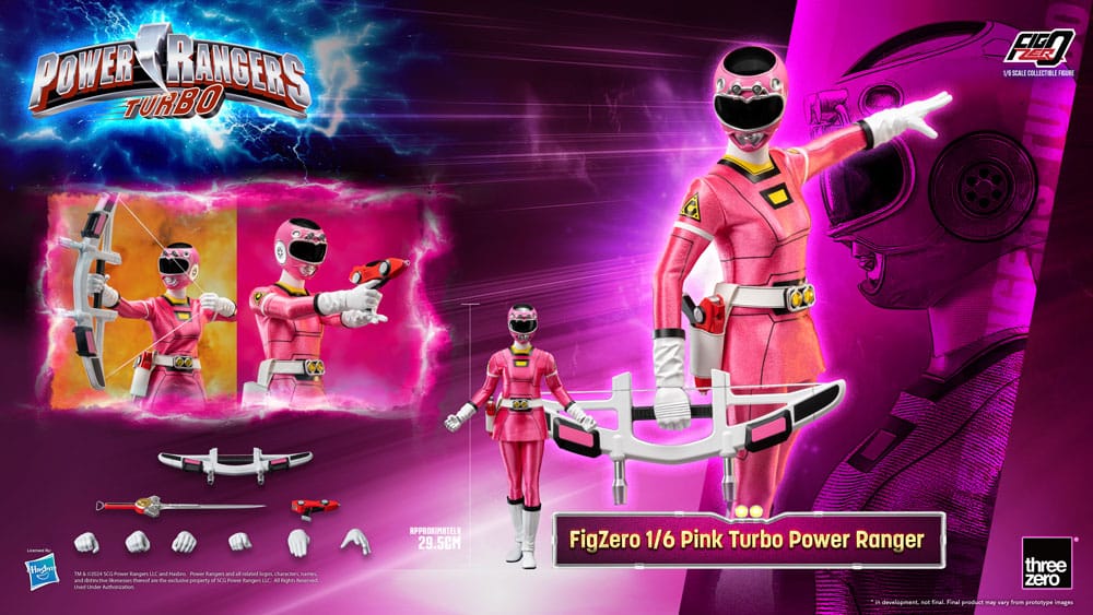 Power Rangers Turbo FigZero Action Figur 1/6 Pink Turbo Power Ranger 30 cm ThreeZero