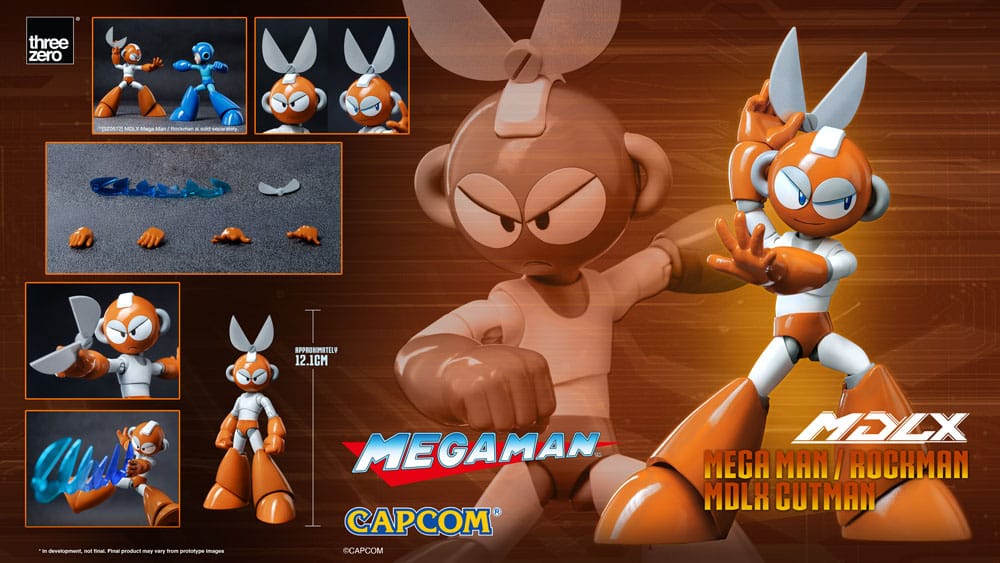 Mega Man MDLX Actionfigur Rockman / Mega Man Cutman 12 cm ThreeZero