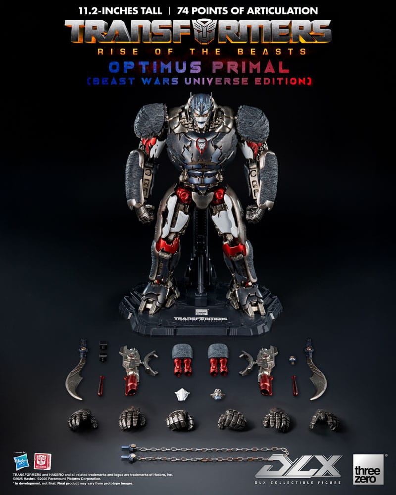 Transformers: Rise of the Beasts DLX Action Figur Optimus Primal (Beast Wars Universe Edition) 29 cm ThreeZero