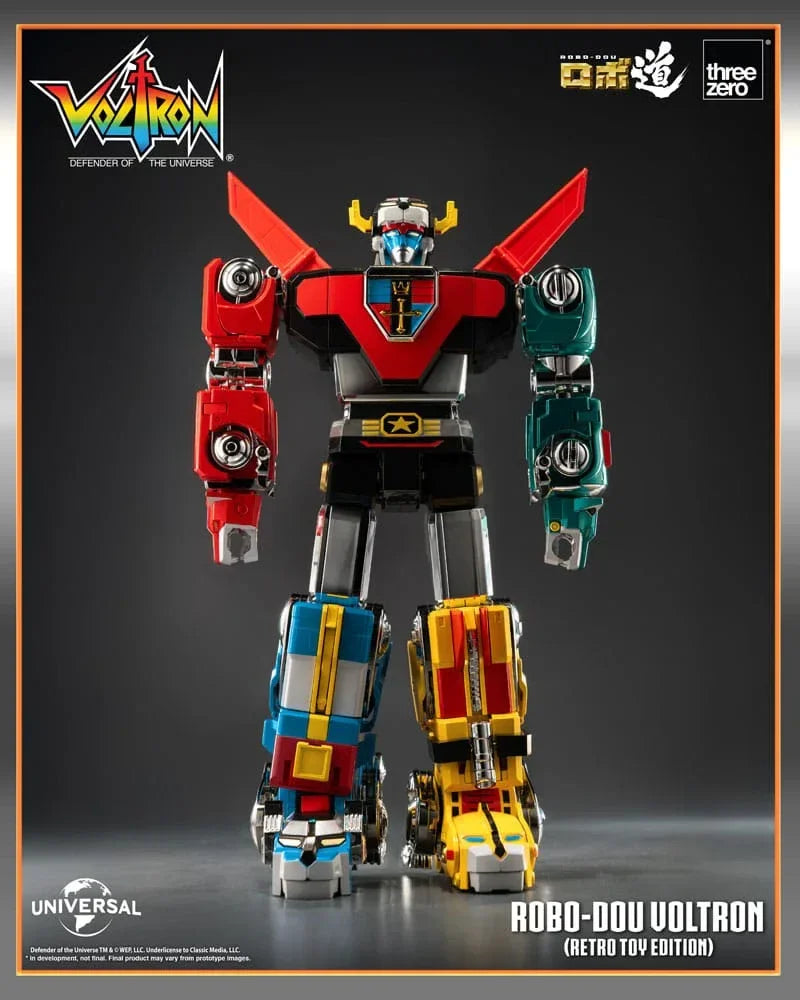 Voltron: Defender of the Universe Robo-Dou Action Figur Voltron Retro Toy Edition 27 cm ThreeZero