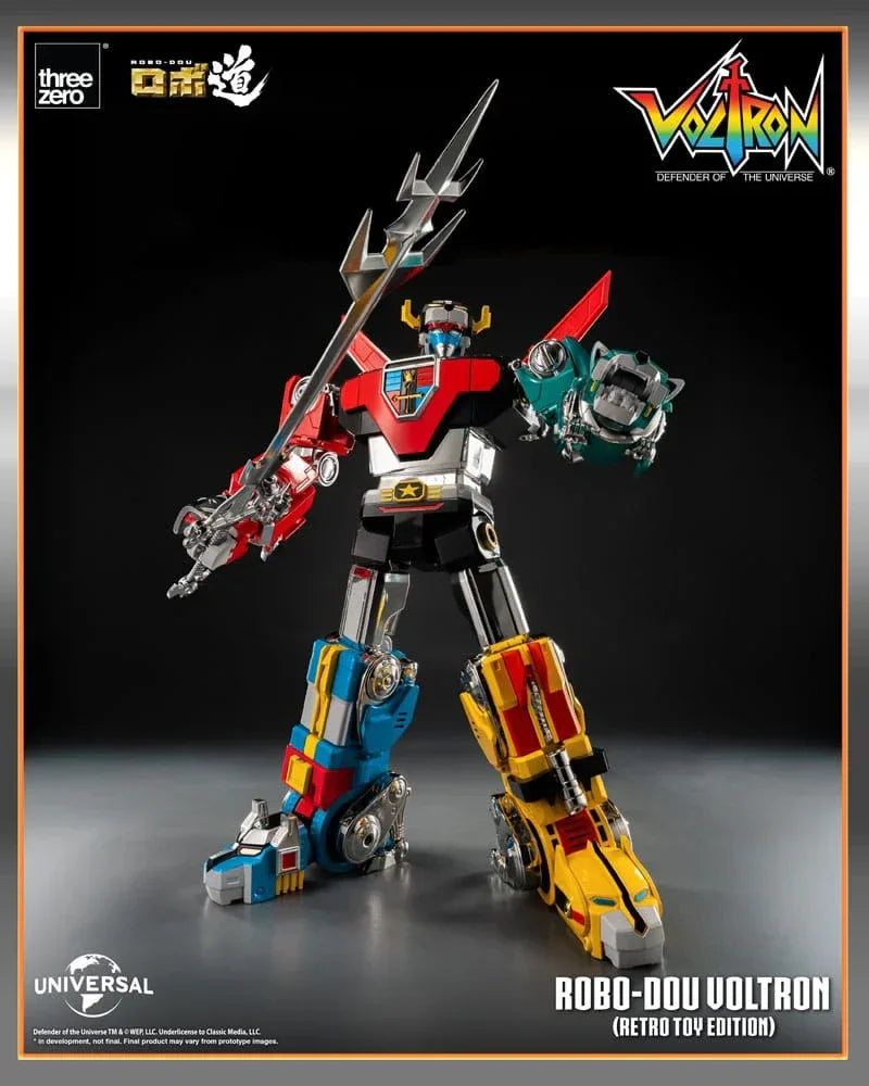 Voltron: Defender of the Universe Robo-Dou Action Figur Voltron Retro Toy Edition 27 cm ThreeZero