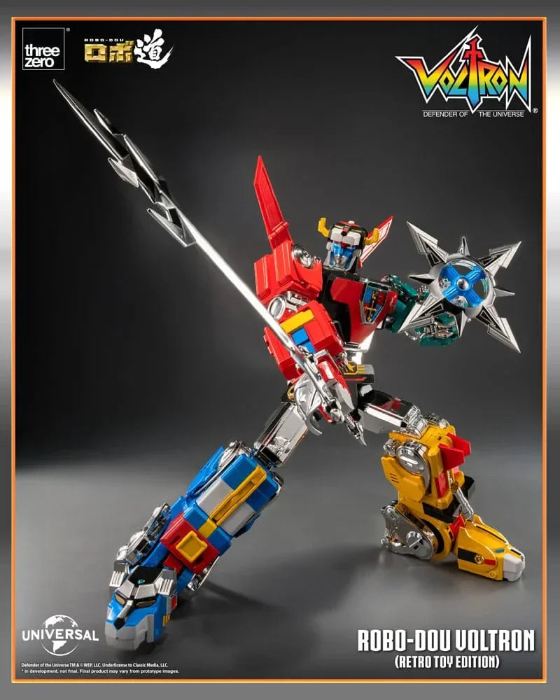 Voltron: Defender of the Universe Robo-Dou Action Figur Voltron Retro Toy Edition 27 cm ThreeZero