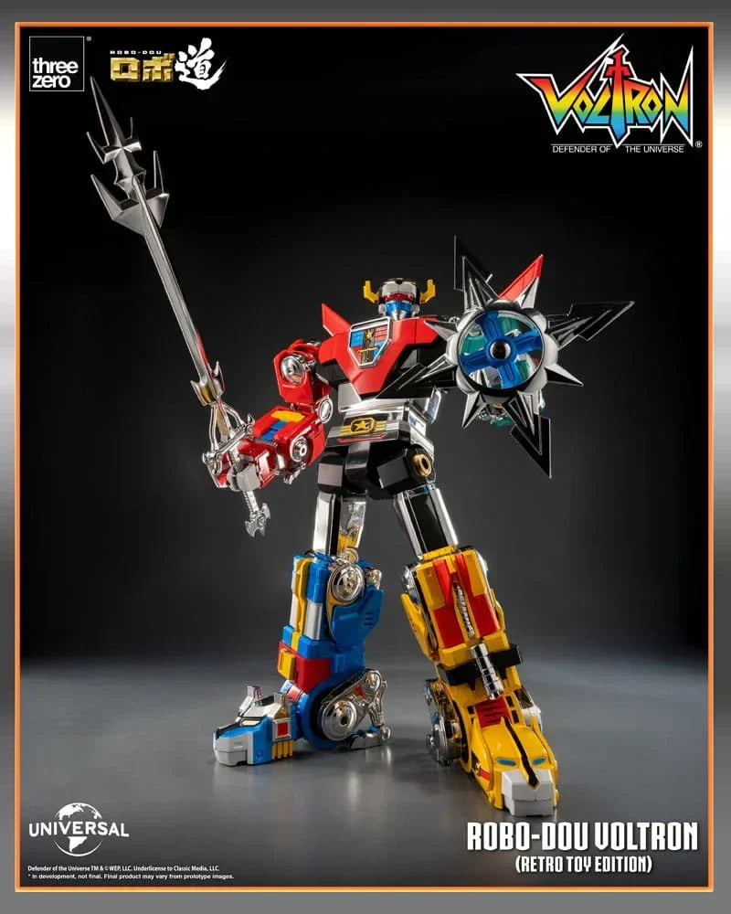 Voltron: Defender of the Universe Robo-Dou Action Figur Voltron Retro Toy Edition 27 cm ThreeZero