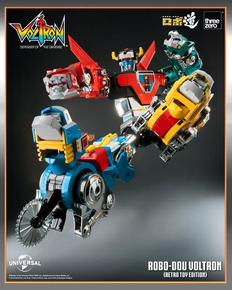 Voltron: Defender of the Universe Robo-Dou Action Figur Voltron Retro Toy Edition 27 cm ThreeZero