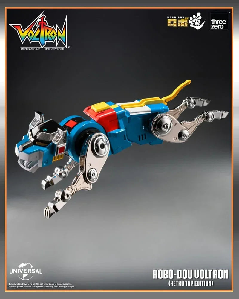 Voltron: Defender of the Universe Robo-Dou Action Figur Voltron Retro Toy Edition 27 cm ThreeZero