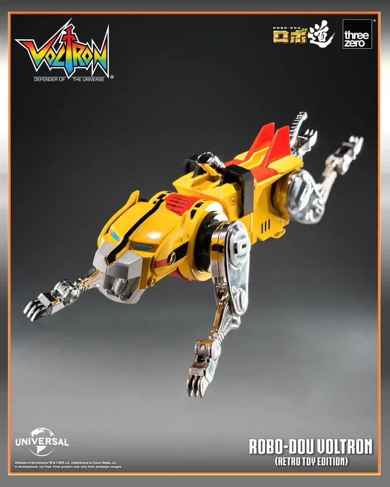 Voltron: Defender of the Universe Robo-Dou Action Figur Voltron Retro Toy Edition 27 cm ThreeZero