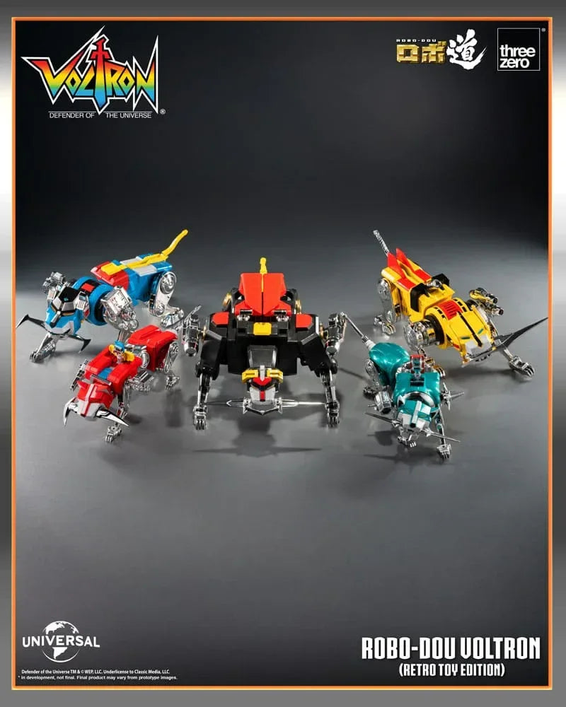 Voltron: Defender of the Universe Robo-Dou Action Figur Voltron Retro Toy Edition 27 cm ThreeZero