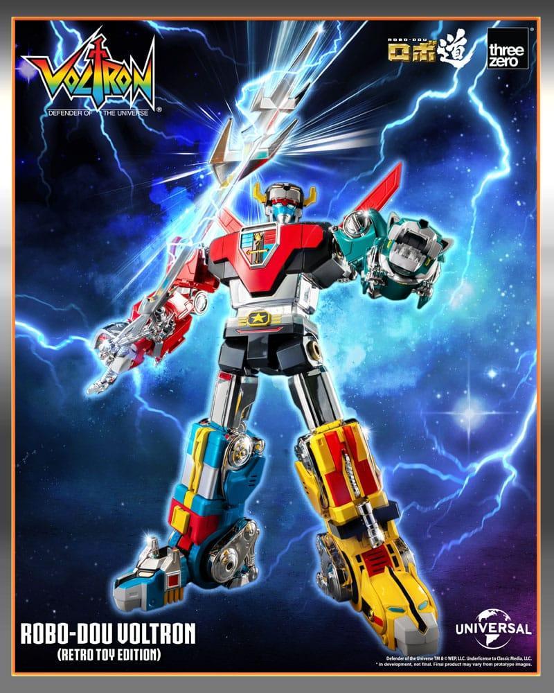 Voltron: Defender of the Universe Robo-Dou Action Figur Voltron Retro Toy Edition 27 cm ThreeZero