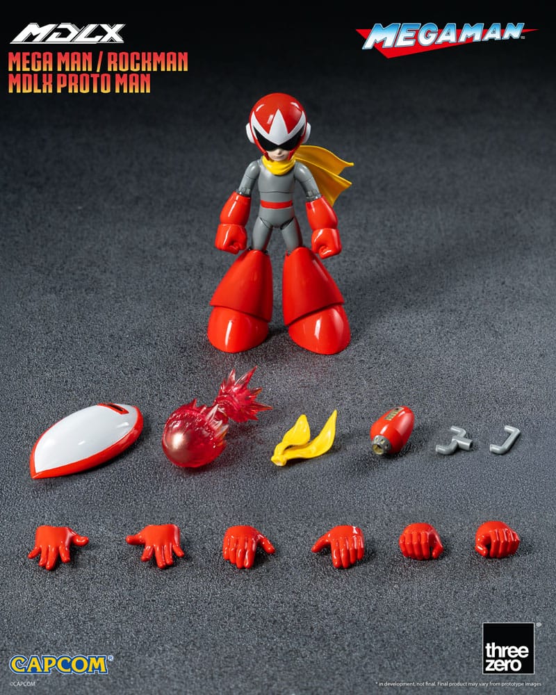 Mega Man MDLX Action Figur Rockman / Mega Man Proto Man 10 cm ThreeZero