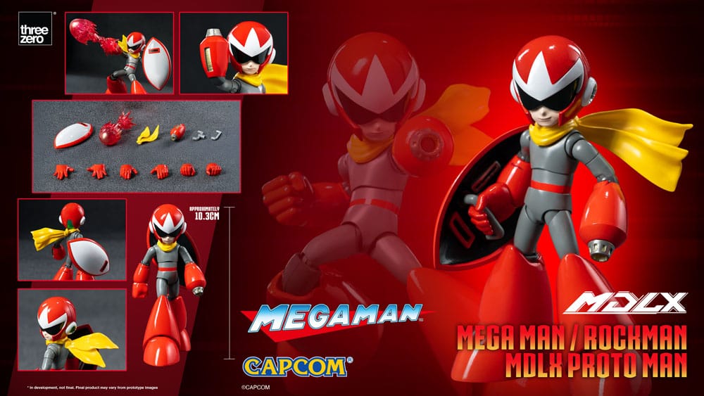 Mega Man MDLX Action Figur Rockman / Mega Man Proto Man 10 cm ThreeZero