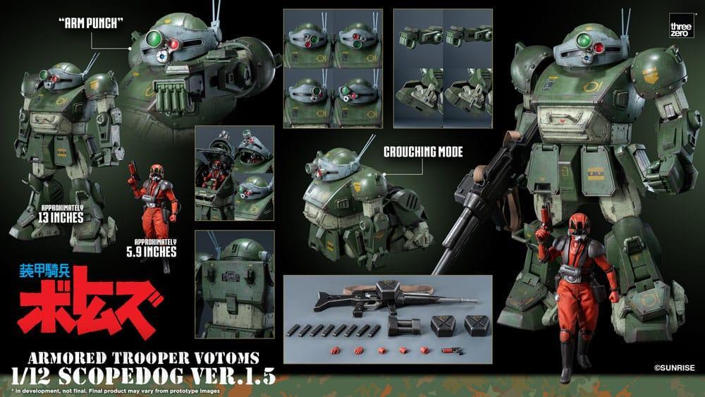 Armored Trooper Votoms Robo-Dou Action Figur Strikedog 16 cm ThreeZero