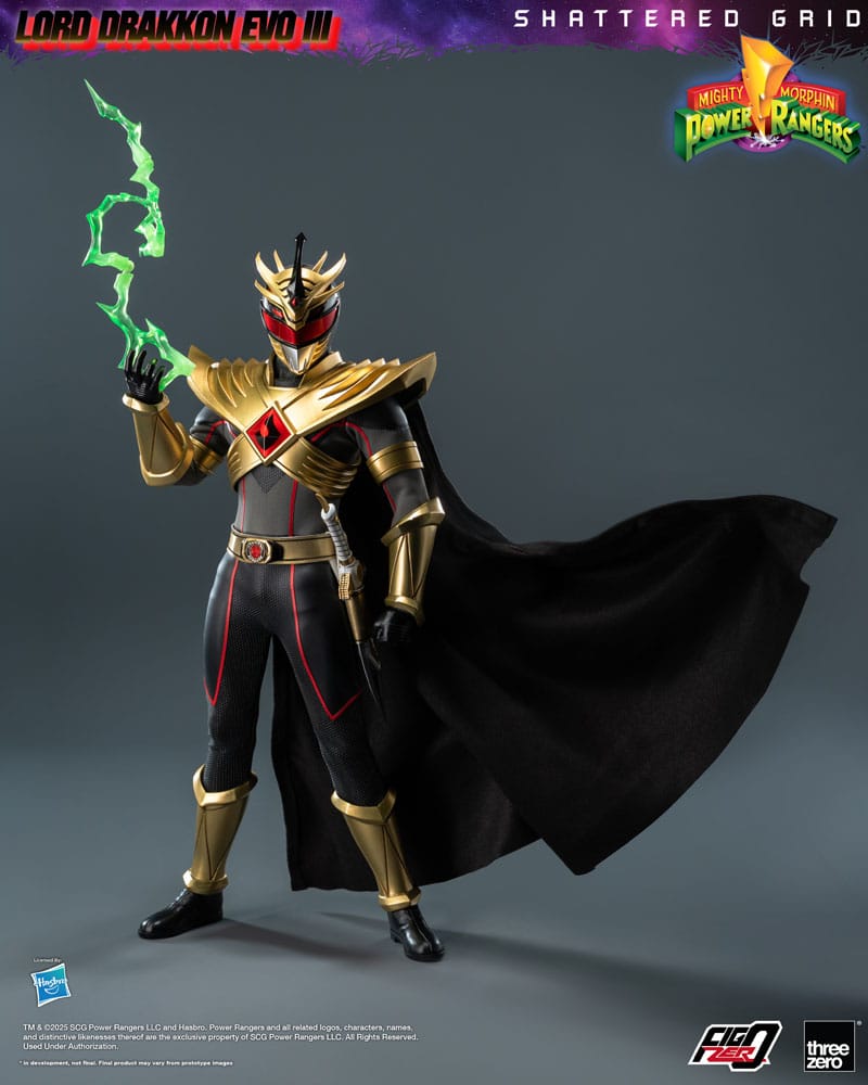 Mighty Morphin Power Rangers Shattered Grid FigZero Action Figur 1/6 Lord Drakkon Evo III 30 cm ThreeZero