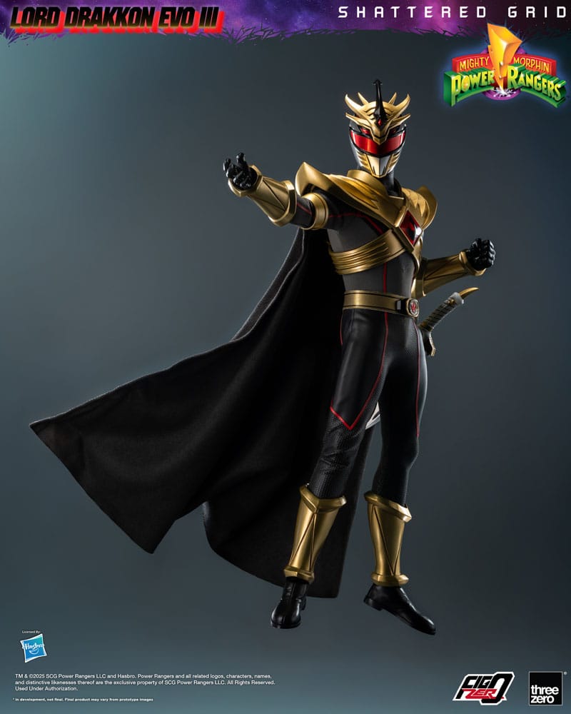 Mighty Morphin Power Rangers Shattered Grid FigZero Action Figur 1/6 Lord Drakkon Evo III 30 cm ThreeZero