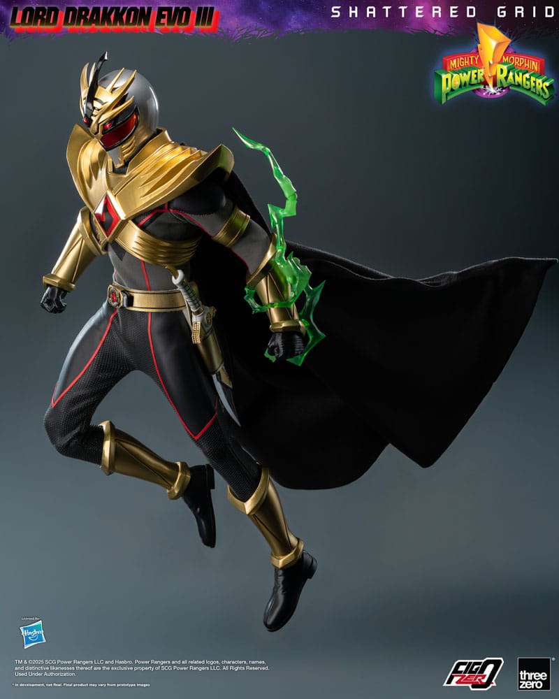 Mighty Morphin Power Rangers Shattered Grid FigZero Action Figur 1/6 Lord Drakkon Evo III 30 cm ThreeZero