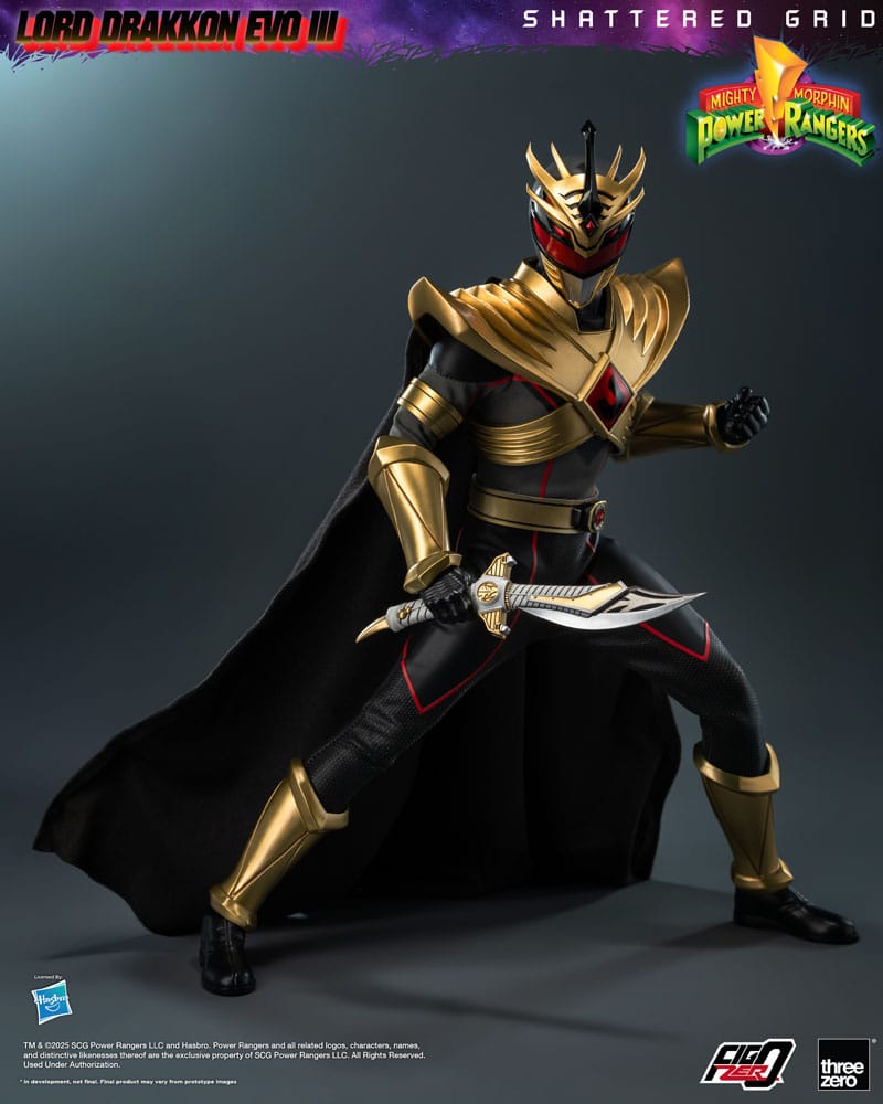 Mighty Morphin Power Rangers Shattered Grid FigZero Action Figur 1/6 Lord Drakkon Evo III 30 cm ThreeZero
