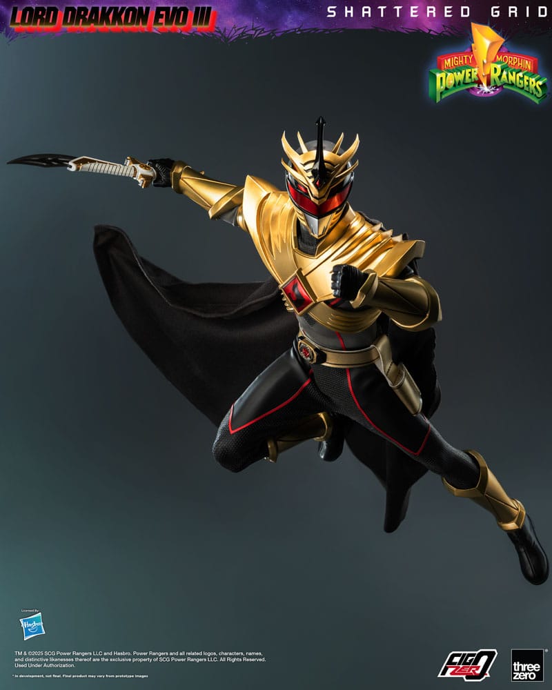 Mighty Morphin Power Rangers Shattered Grid FigZero Action Figur 1/6 Lord Drakkon Evo III 30 cm ThreeZero