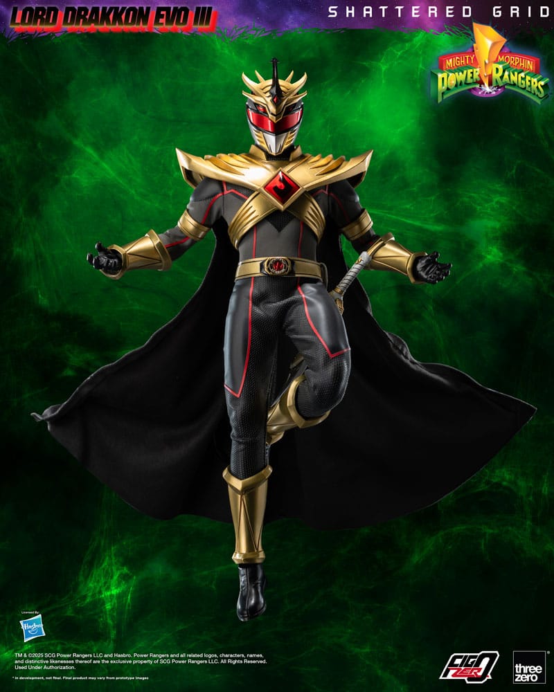 Mighty Morphin Power Rangers Shattered Grid FigZero Action Figur 1/6 Lord Drakkon Evo III 30 cm ThreeZero