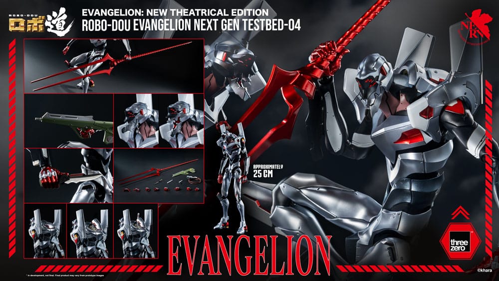 Evangelion: Ny Teaterutgåva Robo-Dou Action Figur Evangelion Testbed-04 25 cm ThreeZero