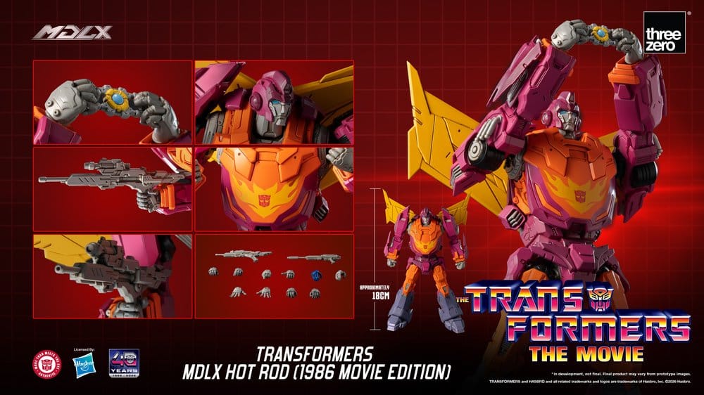 Transformers MDLX Action Figure Hot Rod (1986 Movie Edition) 18 cm