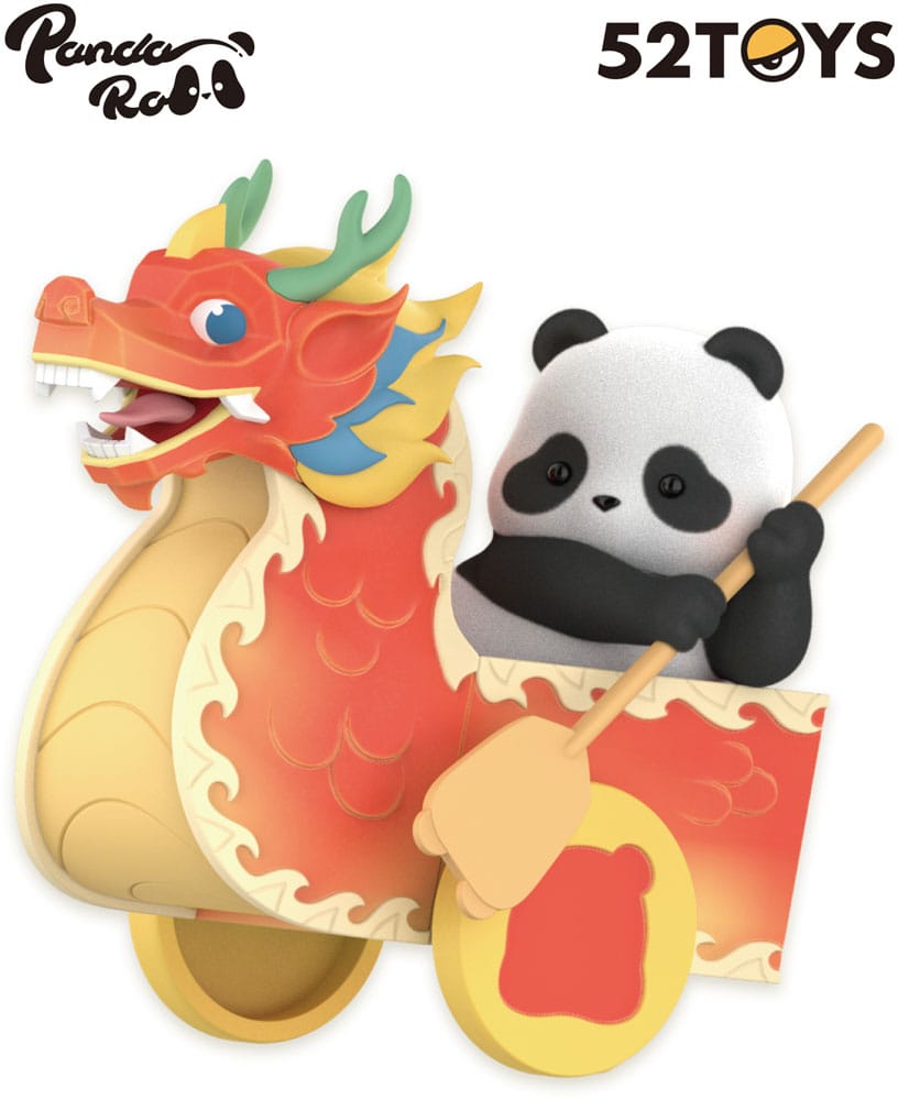 Panda Roll Blind Box-figurer Assortment Drakbåtsrace 10 cm (4)