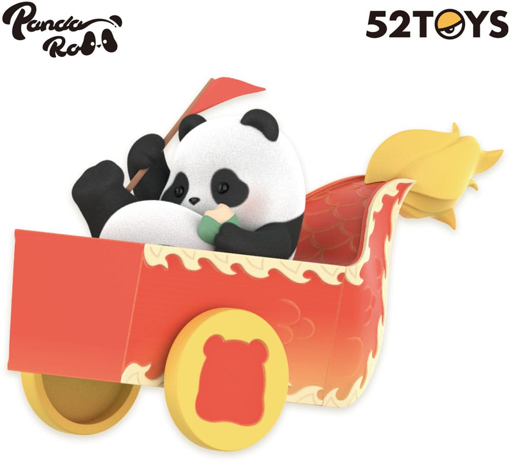 Panda Roll Blind Box-figurer Assortment Drakbåtsrace 10 cm (4)