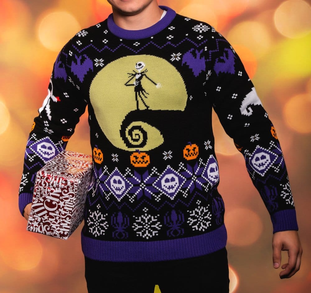 Nightmare Before Christmas Christmas Sweater 8-bit