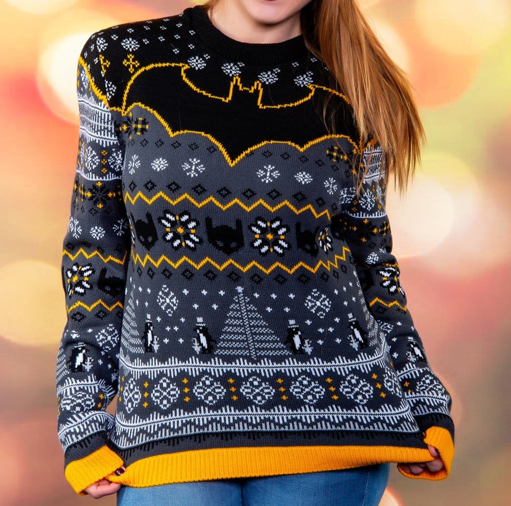 Batman jultröja med pingvinmotiv storlek XS