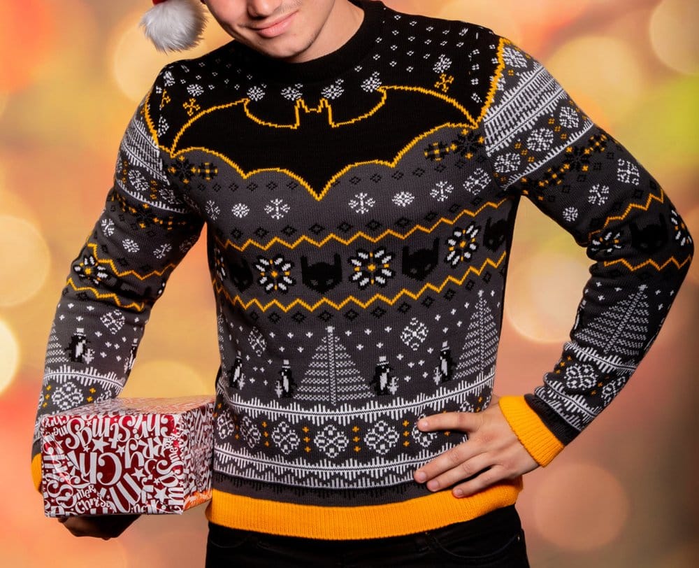Batman Christmas Sweater Penguin Size S