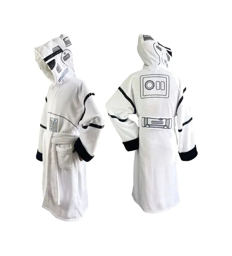 Star Wars Original Stormtrooper Fleece Bathrobe - Stormtrooper White AAA Merchandise