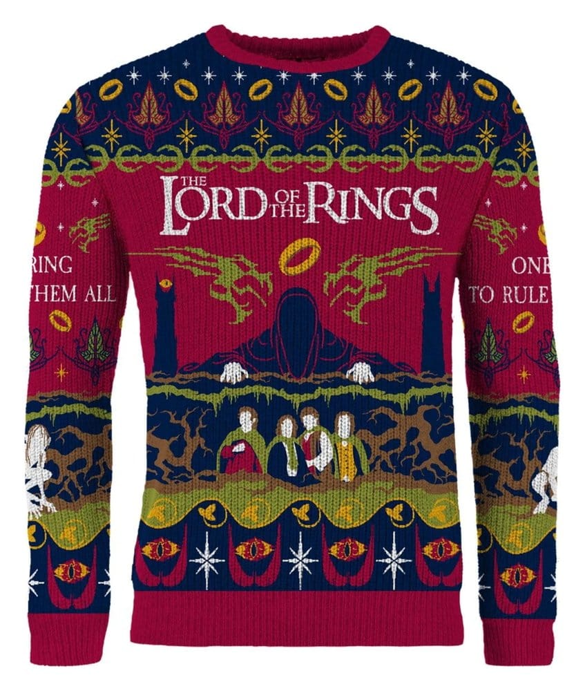 Lord Of The Rings Jultröja En Tröja Att Härska Över Alla Storlek XS