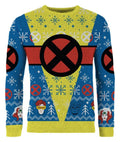 X-Men jultröja – klassisk 90-talsdesign med röd logga