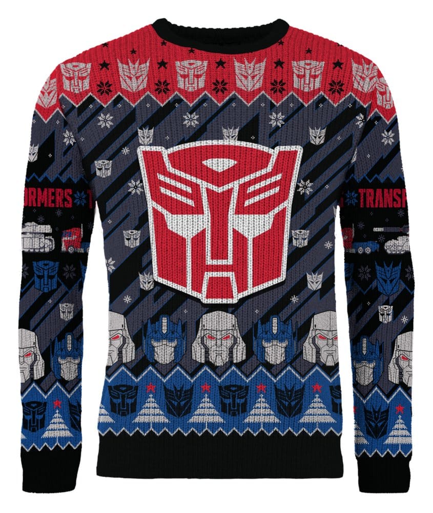 Transformers jultröja – officiell juljumper med Optimus Prime och Megatron