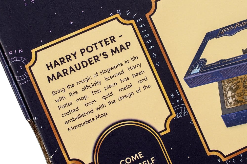 Harry Potter Replika Marauder’s Map Metallkarta 15 cm