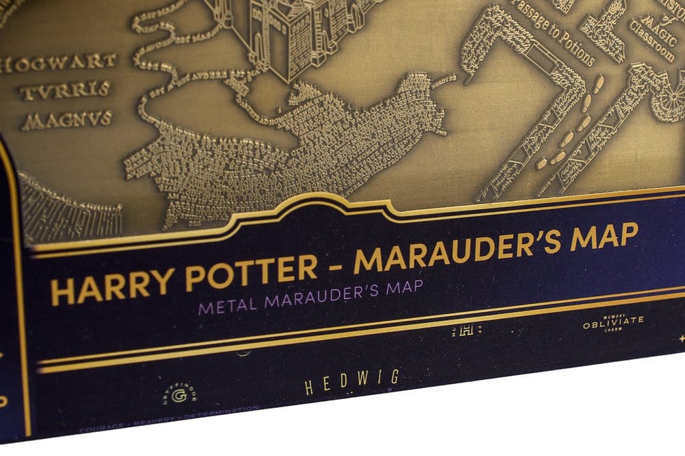 Harry Potter Replika Marauder’s Map Metallkarta 15 cm