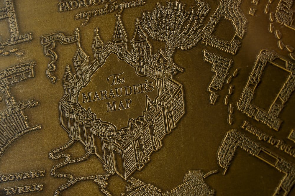 Harry Potter Replika Marauder’s Map Metallkarta 15 cm