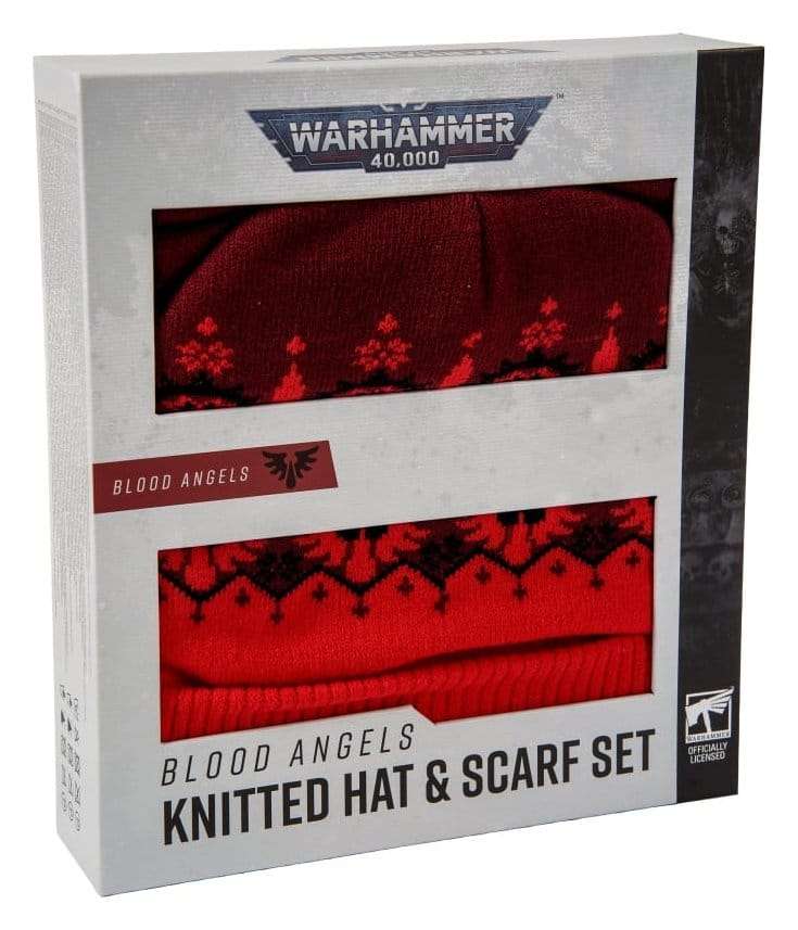 Warhammer 40,000 Knitted Hat & Scarf Set Blood Angels 27 cm