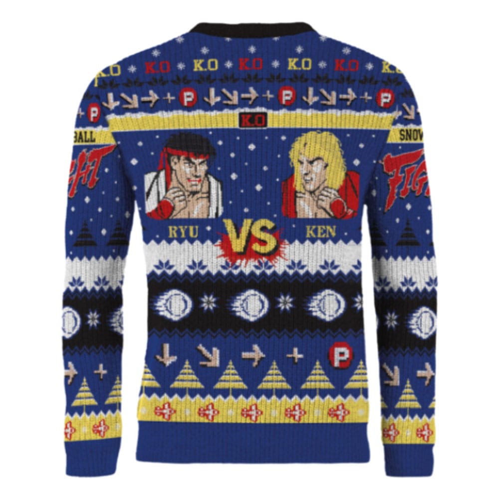 Street Fighter Christmas Sweater Ryu & Ken