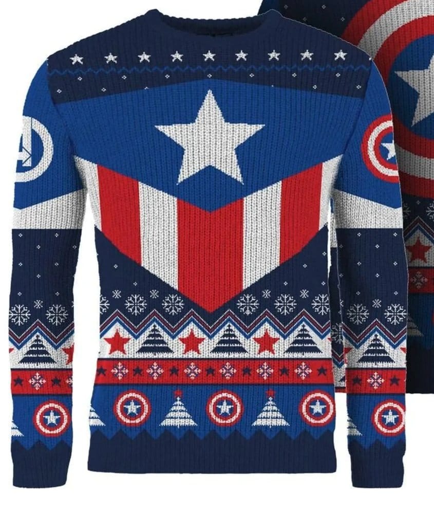 Captain America jultröja storlek XXL