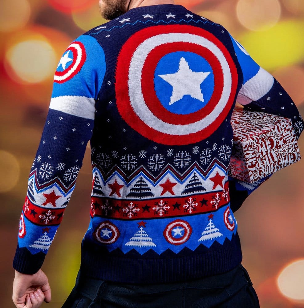 Captain America Christmas Sweater Size XXXL