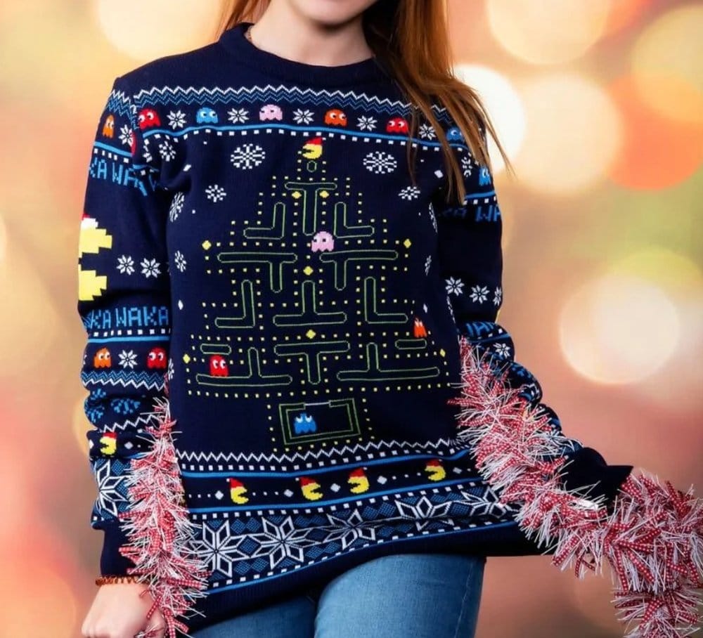 Pac-Man jultröja storlek S