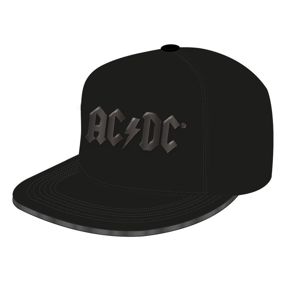 ACDC Keps med Glänsande Svart Logo