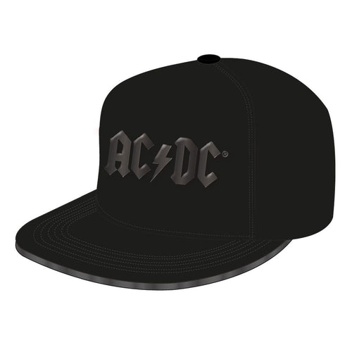 ACDC Keps med Glänsande Svart Logo