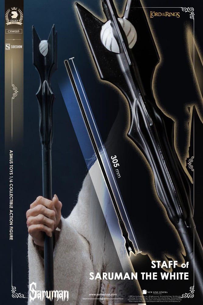 Härskaren av ringen Action Figur 1/6 Saruman 31 cm