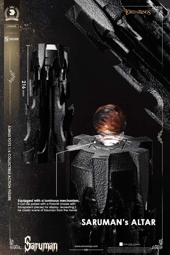 Härskaren av ringen Action Figur 1/6 Saruman 31 cm